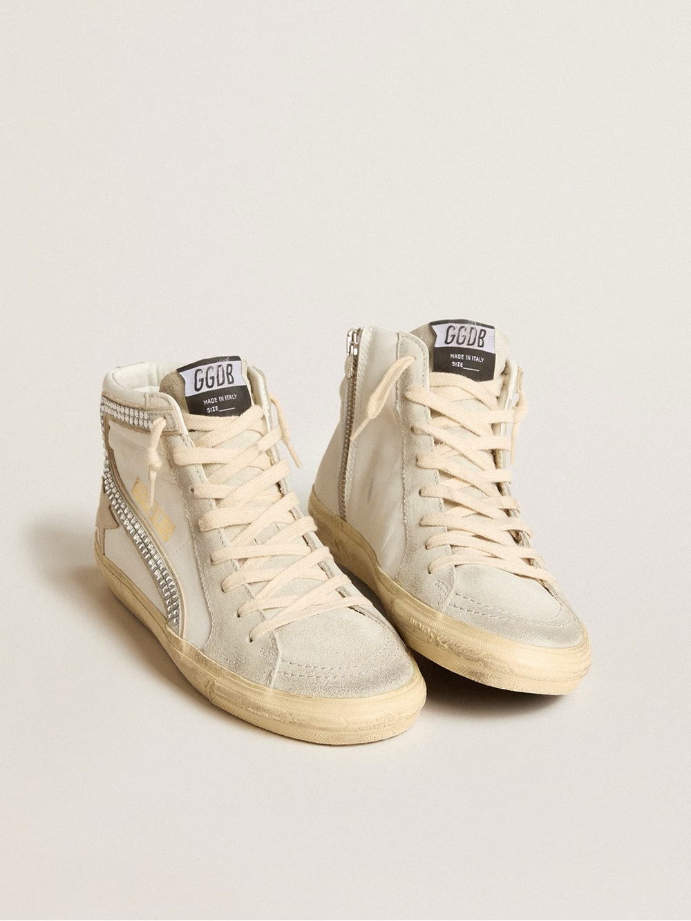 Golden Goose Swarovski Crystal Slide Sneakers Like New - Picture 13 of 14
